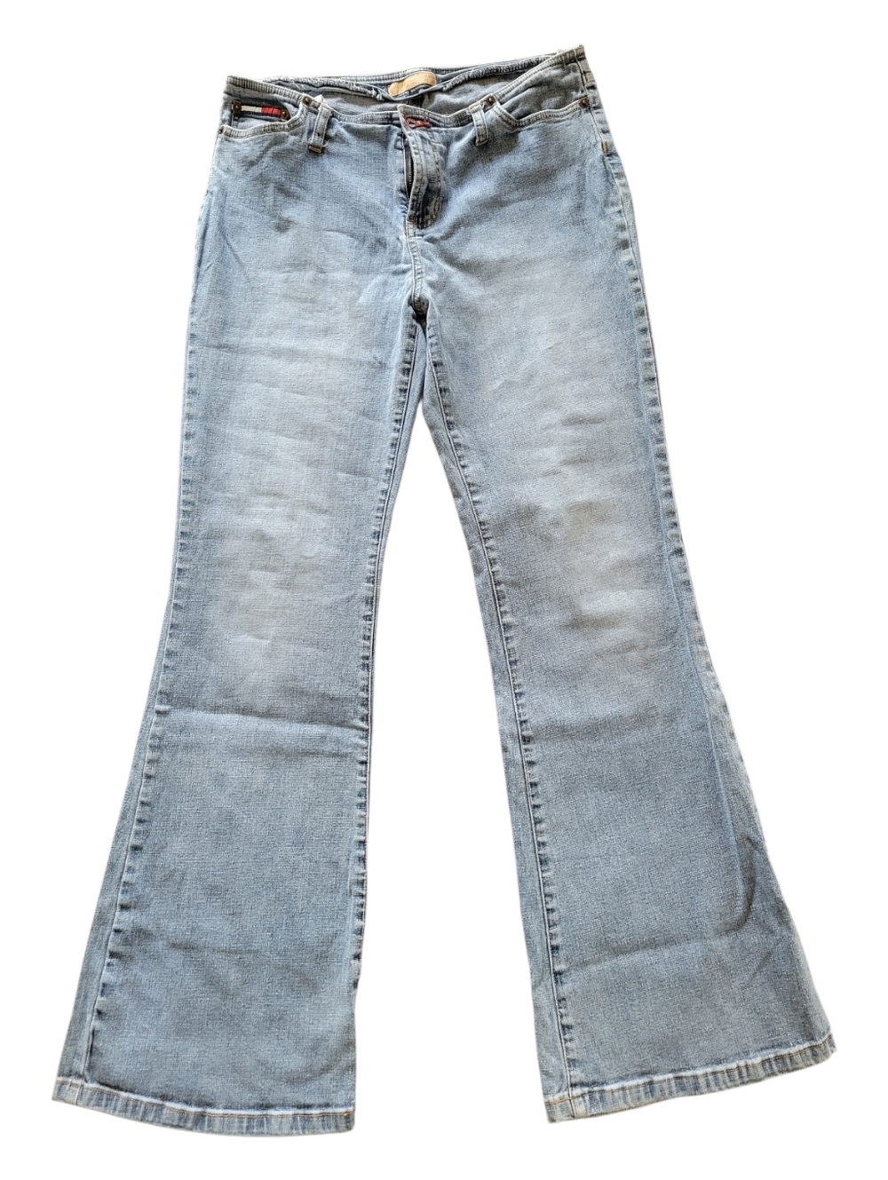 Y2K Tommy Hilfiger Back Pocketless Flare Jeans - Size 13 Juniors (12 Womens)